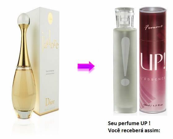 Perfume Feminino 50 ml UP! 26 - J'adore* R$ 79,00