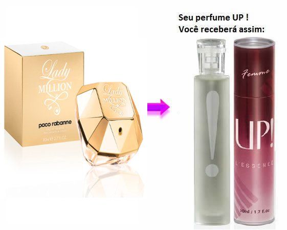 Perfume Feminino 50 ml UP! 46 - Lady Million* R$ 79,00